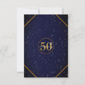 Carte de réponse pour la fête du 50e anniversaire (Dos)