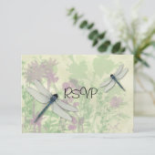 Carte de réponse pour la réception de mariage des  (Debout devant)