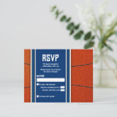 Carte de réponse pour le Bar Mitzvah Orange Blue B (Debout devant)