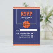 Carte de réponse pour le basketball (Debout devant)