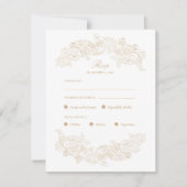Carte de réponse pour le choix du menu Champagne d (Devant)