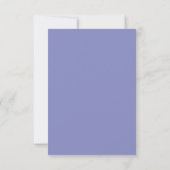 Carte de réponse pour le choix du repas de mariage (Dos)