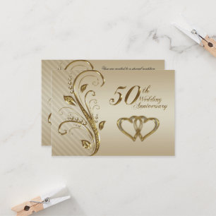 Carte de réponse pour les 50 ans de mariage