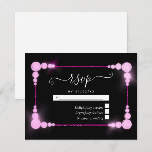Carte de réponse pour les 60 ans de mariage de dia (Devant / Derrière)