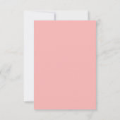 Carte de réponse pour les choix de menu Roses rose (Dos)