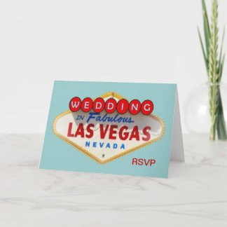 Carte de réponse pour mariage à Las Vegas