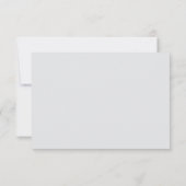 Carte de réponse pour mariage céleste étoile et lu (Dos)