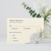 Carte de réponse pour mariage côtier (Debout devant)