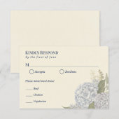 Carte de réponse pour mariage côtier (Devant / Derrière)