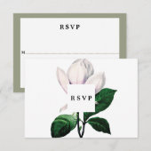 carte de réponse pour mariage et fête de mariage m (Devant / Derrière)