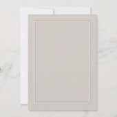 Carte de réponse pour mariage formel avec tour à c (Dos)