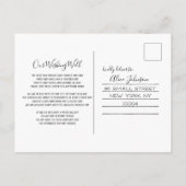 Carte de réponse pour mariage rustique d'automne (Dos)