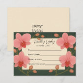 Carte de réponse pour Orchidée Ever After (Devant / Derrière)