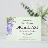 Carte de réponse pour petit déjeuner de mariage à  (Debout devant)