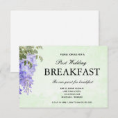 Carte de réponse pour petit déjeuner de mariage à  (Devant / Derrière)