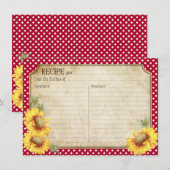 Carte de réponse pour pique-nique champêtre aux to (Devant / Derrière)