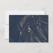 Carte de réponse pour soirée gothique chic avec ai (Dos)