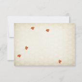 Carte de réponse pour un amour rustique d'automne (Dos)