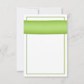 Carte de réponse pour un mariage au ruban de tourn (Dos)