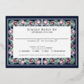 Carte de réponse pour un mariage royal avec épée f (Recto)