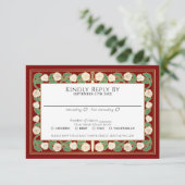 Carte de réponse pour un mariage royal avec épée f (Debout devant)