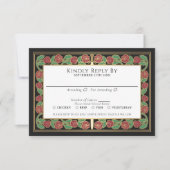 Carte de réponse pour un mariage royal avec épée f (Devant)