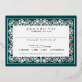Carte de réponse pour un mariage royal avec épée f (Recto)