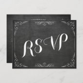 Carte de réponse pour une douche de mariage floral (Devant / Derrière)