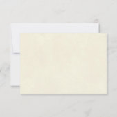 carte de réponse pour une fête de douche nuptiale (Dos)