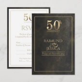 Carte de réponse Poussière d'Or 50e Anniversaire (Devant / Derrière)