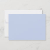 Carte de réponse QR Code de mariage à l'hortensia  (Dos)
