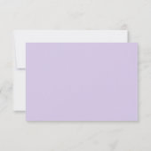 Carte de réponse QR Code de mariage aux hortensias (Dos)