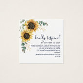 Carte de réponse QR Code de mariage Eucalyptus Tou (Devant)