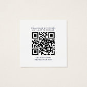 Carte de réponse QR Code de mariage Eucalyptus Tou (Dos)