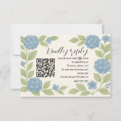 Carte de réponse QR Code pour Hydrangea Bleu de Bu (Devant)