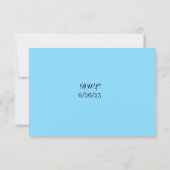 Carte de réponse QR Code pour Hydrangea Bleu de Bu (Dos)