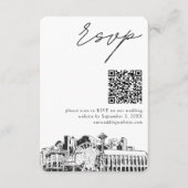 Carte de réponse QR Code pour mariage à Seattle, p (Devant)