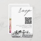 Carte de réponse QR Code pour mariage à Seattle, p (Devant / Derrière)