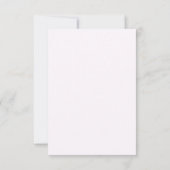 Carte de réponse QR Code pour mariage floral sombr (Dos)