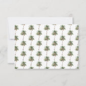 Carte de réponse QR Palmiers Tropicaux (Dos)