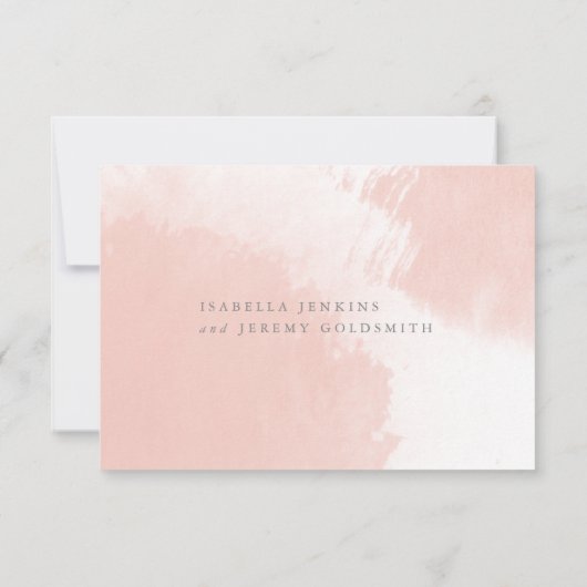 carte de réponse R.S.V.P mariage de couleur aquare (Dos)