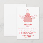 Carte de réponse Red Sweet Chimie (Devant / Derrière)