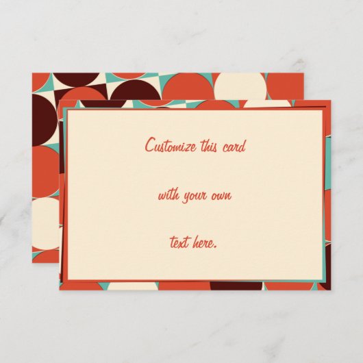 Carte de réponse rétroactive 5 x 3,5 (Devant / Derrière)