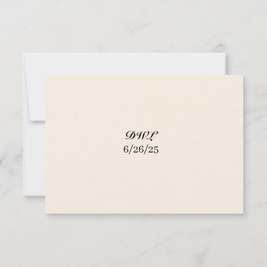 Carte de réponse Rêverie de pavot (Dos)