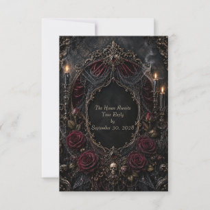Carte de réponse romantique gothique