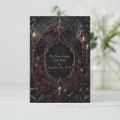 Carte de réponse romantique gothique (Debout devant)