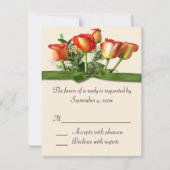 Carte de réponse Rose Bouquet (Devant)
