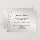 Carte de réponse rose Pearl 30e anniversaire (Devant / Derrière)