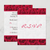 Carte de réponse 'Roses rouges en abondance' - NE (Devant / Derrière)