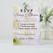 Carte de réponse RSVP (Debout devant)